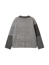 MELANGE KNIT JACKET (CHARCOAL)