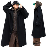 Oversized Wool Balmacaan Coat