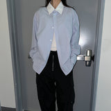 OVER STRIPE STRING SHIRT