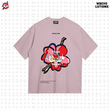 "See You in Paris" フラワーTシャツ(Pink)