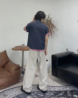 ルペンピンタックワイドコットンパンツ