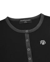 HALF OPEN LOGO HALF T-SHIRT [3color]