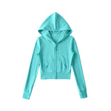 Color Point Hood Jacket