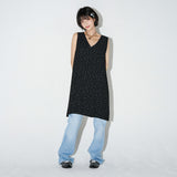 フローラルミディワンピース  (Black)