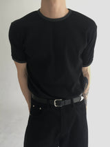 waffle ringer short sleeve(3colors)