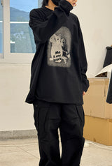 フィアーズマイキャットプリントTシャツ
