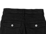 Insu Pocket Slit Cotton Capri Pants