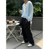 [S/S] ダブルストライプタックワイドスラックス(3color)