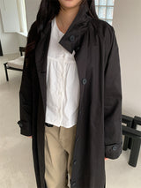HIGH NECK MAXI TRENCH COAT (3C)