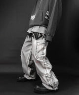 BBD Anxiety Disorder Dirty Cargo Pants (White)