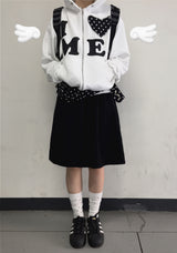 Love me!♥ フードジップアップ (2color)
