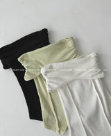 muffler strap set shirring tube top