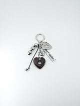 [HEART] Rock star bagcharm (Red Brown)
