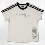 ドット ローズ フォント セミクロップ Tシャツ- 6カラー