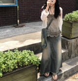 リビンビンテージロングスカート
