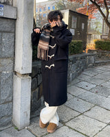 Sand Wool Steady Duffle Coat (Beige)