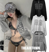 flag star hoodie zip-up(3 color)