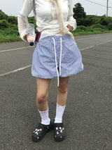 Pumpkin Stripe Layer Shorts (2c)
