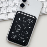 [Macsafe] アニマルズマグセーフレザーカードウォレット(black)