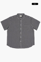 Embo check short sleeve over shirt