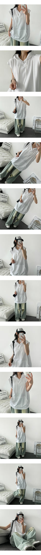 FIFO Oversized-Fit Hooded Vest