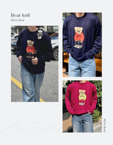 Unisex bear round knitwear