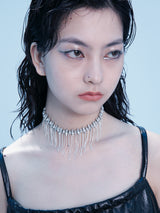 フリンジチョーカーネックレス - "ラディエント" コレクションズ