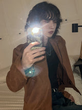Clun Epaulette Suede Jacket