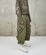 VTG BACK BOOTS CARGO SHORTS_KHAKI