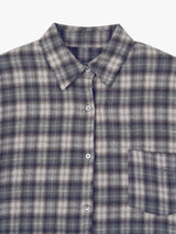 フラネルチェックシャツ (GREY)