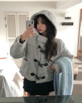 [wool 20%] ドーソンヘアリーフードダッフルコート