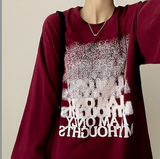 NT グラディエントノイズプリンティド長袖Tシャツ