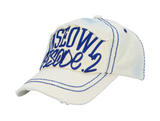 WASHED STITCH BALL CAP 