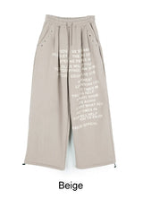 Crew lettering brushed pants