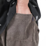 CORDUROY LOGO HALF PANTS BROWN