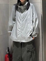 peacock hooded windbreaker