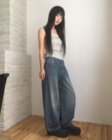 ロジュバルーンワイドデニムパンツ