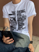 Lettering selfie short sleeve T 4C