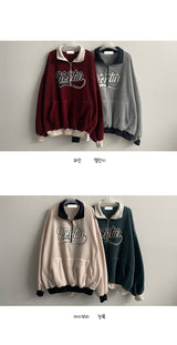 Z2 Tone Color Fleece Semi-Zipup