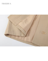 Nova Gold Burton Short Trench Jacket