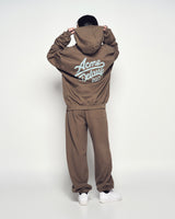 25FW CURSIVE LOGO HOODIE COCOA