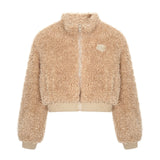 Muffin Curl Fleece High Neck Jumper 233667777