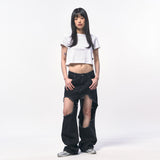 C Wear クロップTシャツ WHITE