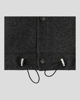 (UNISEX) スエードタッチ ハイネック カーディガン