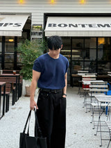 バインダーワッフルクロップマッスルTシャツ