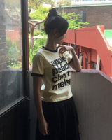 ビュー レタリング リンガー ショートスリーブ Tシャツ