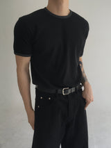 waffle ringer short sleeve(3colors)