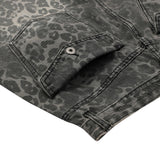 DITT SNAP BUTTON LEOPARD WIDE PANTS