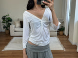 twist drape tee