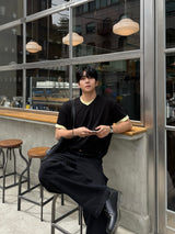 Dimen layering v-neck short sleeve